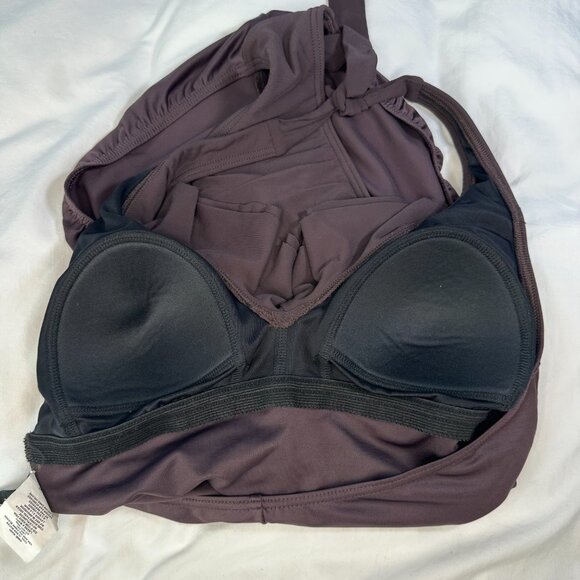 Miraclesuit Brown Isabella Ruffle Front One-Piece Swimsuit 12 - Picture 12 of 12